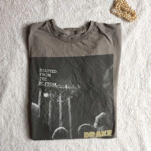 Drake taupe album short sleeve tee